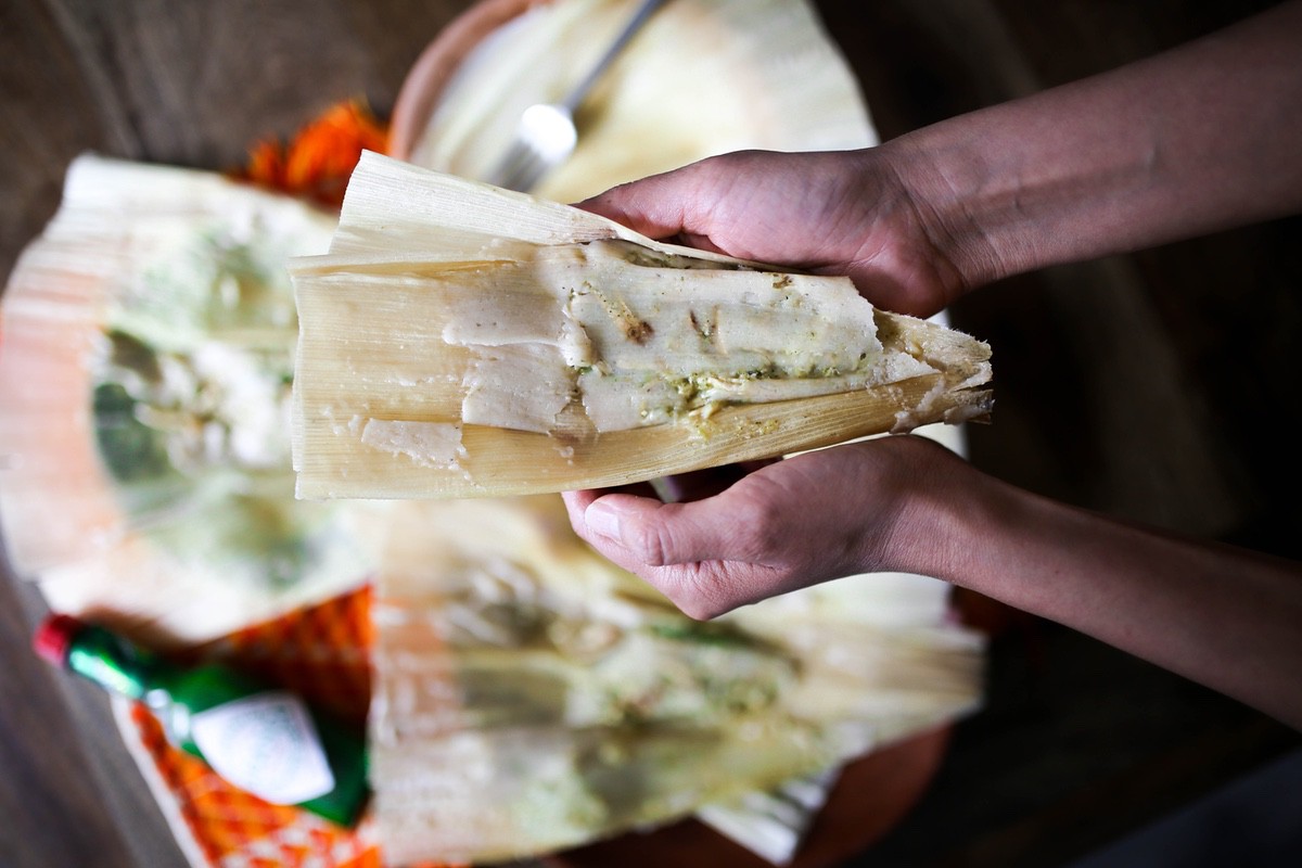Tomatillo and Jalapeño Turkey Tamales Created by Bricia Lopez of Guelaguetza